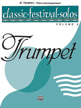 Classic Festival Solos Vol. 2 Trumpet Piano Accompaniment cover Thumbnail
